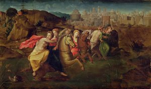 Cloelia og jomfruene på flukt fra Porsenna-marken, ca. 1530-35